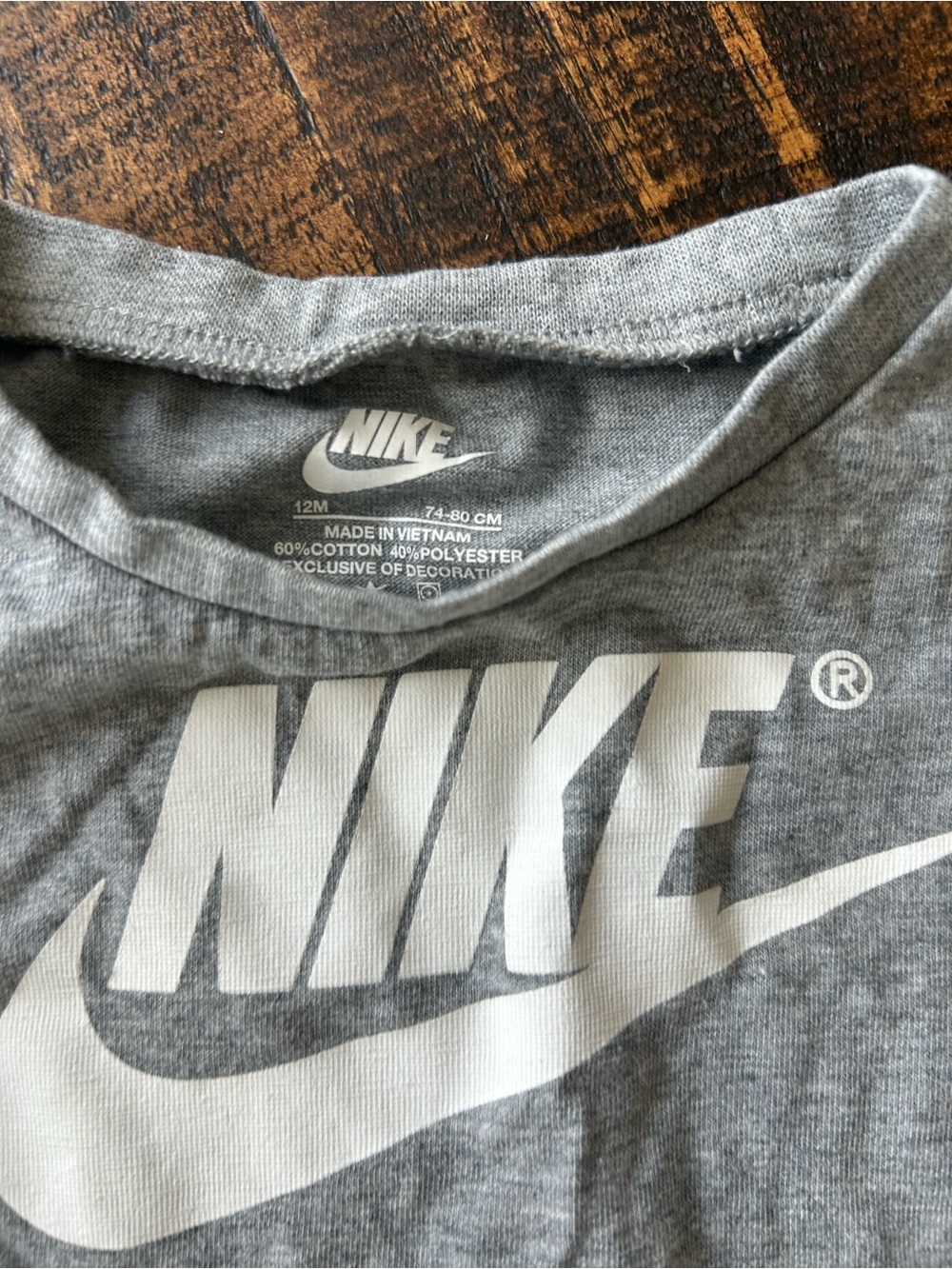 Nike Gray Tee & Black Logo Shorts Kids Set - Picture 2 of 5